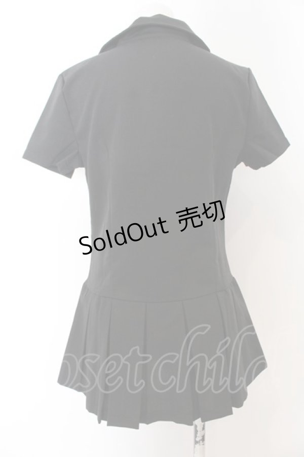 画像3: NieR CLOTHING / スタイルアップシャツワンピース M ブラック O-24-12-18-081-PU-OP-OW-ZT259 (3)