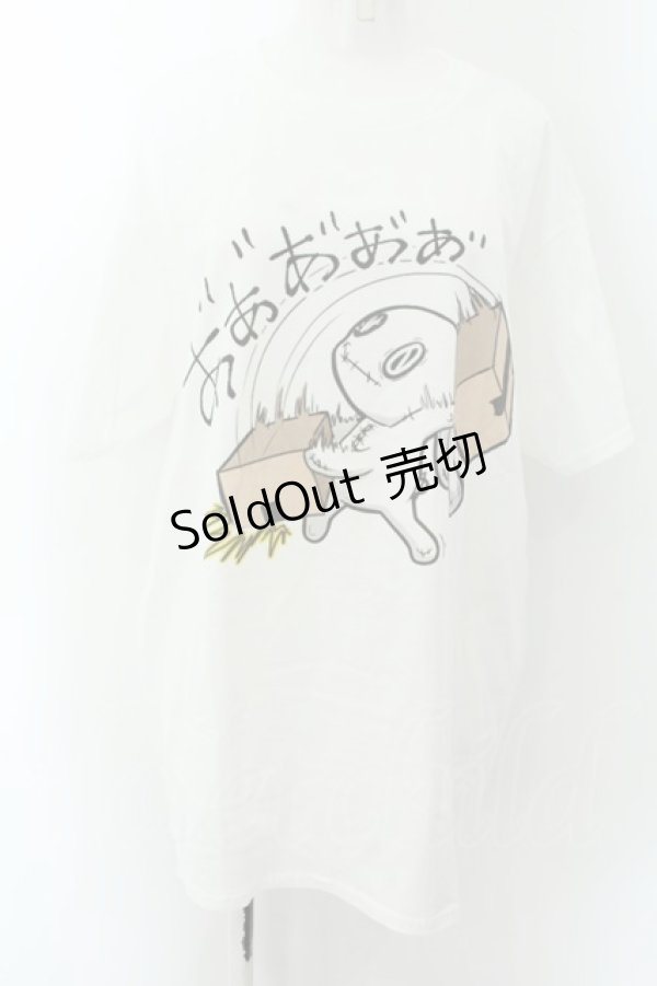 画像1: NieR Clothing / NieRちゃんptTシャツ XL ブチギレ（ホワイト） O-24-12-18-014-PU-TO-OW-ZT396 (1)