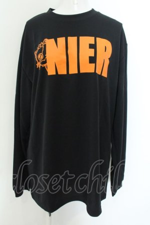 画像: NieR Clothing / ミケptカットソー LL チラミケ（ブラック） O-24-12-18-027-PU-TO-OW-ZT051