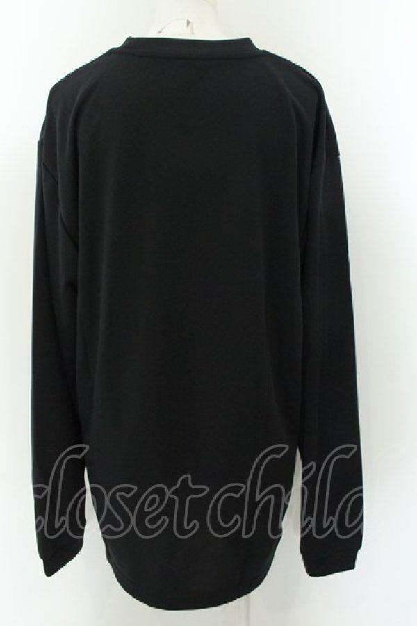 画像2: NieR Clothing / ミケptカットソー LL チラミケ（ブラック） O-24-12-18-027-PU-TO-OW-ZT051 (2)