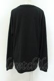画像2: NieR Clothing / ミケptカットソー LL 寝そべりミケ（ブラック） O-24-12-18-029-PU-TO-OW-ZT051 (2)