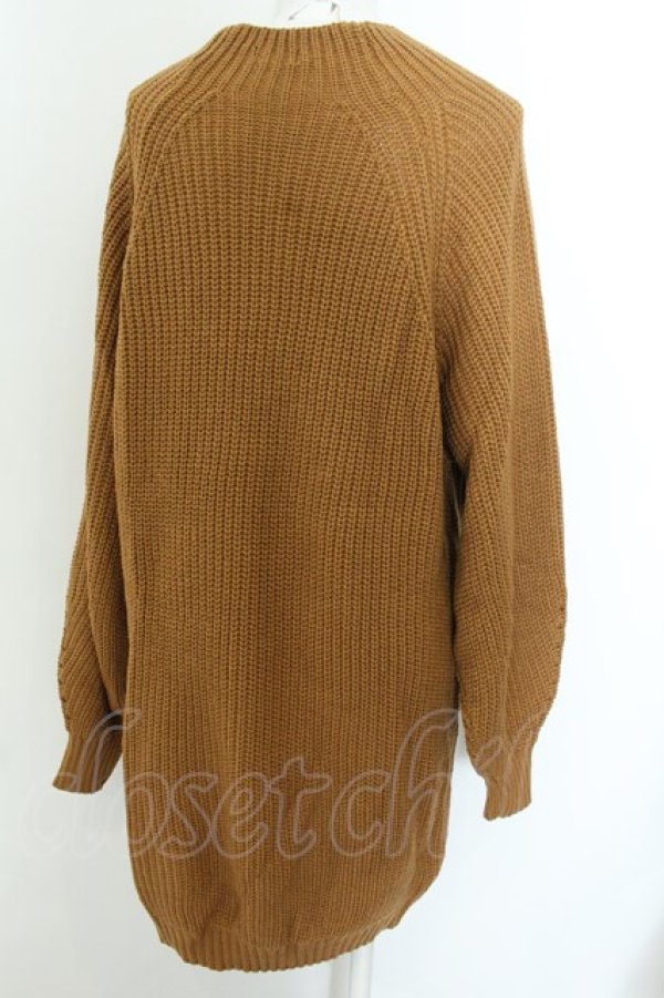 画像2: NieR Clothing / ボトルネックニットプルオーバー  キャメル O-24-12-18-039-PU-TO-OW-ZT122 (2)