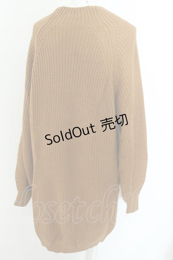 画像2: NieR Clothing / ボトルネックニットプルオーバー  キャメル O-24-12-18-039-PU-TO-OW-ZT122 (2)