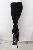 画像2: REFLEM / ペイント加工ベルト付フレアシルエットカーゴパンツ FREE ブラック O-24-12-19-077-PU-PA-IG-ZT122 (2)