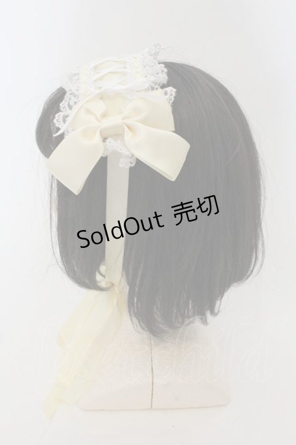 画像3: LOLITA他 / はしごレースヘッドドレス  イエロー O-24-12-21-056-LO-AC-IG-OS (3)