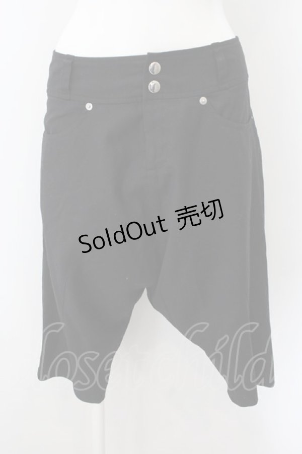 画像1: PEACE NOW / ぺろちょサルエルパンツ M ブラック O-24-12-21-003-PU-PA-IG-ZI (1)