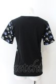 画像2: million dollar orchestra / ロゴ総柄Tシャツ M ブラック O-24-12-25-037-PU-TO-OW-ZT124 (2)