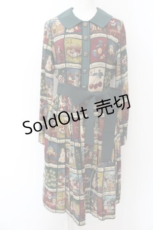 画像: 【SALE】Jane Marple / Fairy tale cardsのワンピース M グリーン O-24-12-25-074-JM-OP-IG-ZT261