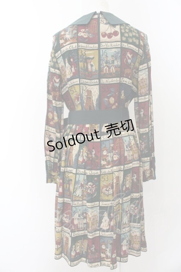 画像4: 【SALE】Jane Marple / Fairy tale cardsのワンピース M グリーン O-24-12-25-074-JM-OP-IG-ZT261 (4)