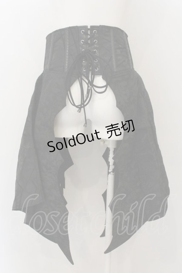 画像2: Qutie Frash / 蝙蝠ラップコルセット  ブラック O-24-12-25-129-QU-SK-YM-OS (2)