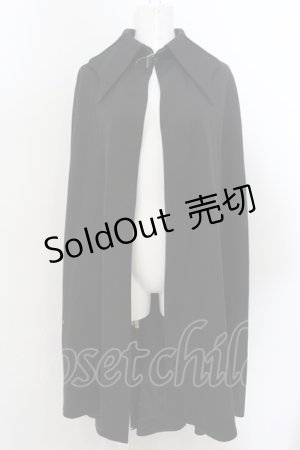 画像: Moi-meme-Moitie / 蝙蝠マント  ブラック×ブラック裏地 O-24-12-25-138-MO-JA-OW-ZI