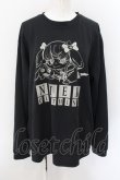 画像1: NieR Clothing / キャラクターptカットソー LL キャラクターロゴ（ブラック） O-24-12-26-060-PU-TO-OW-ZT388 (1)