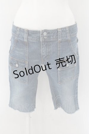 画像: HYSTERIC GLAMOUR / ポケットハーフデニムパンツ S インディゴ O-24-12-30-001-PU-PA-IG-ZT244