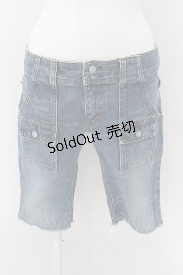 画像1: HYSTERIC GLAMOUR / ポケットハーフデニムパンツ S インディゴ O-24-12-30-001-PU-PA-IG-ZT244 (1)