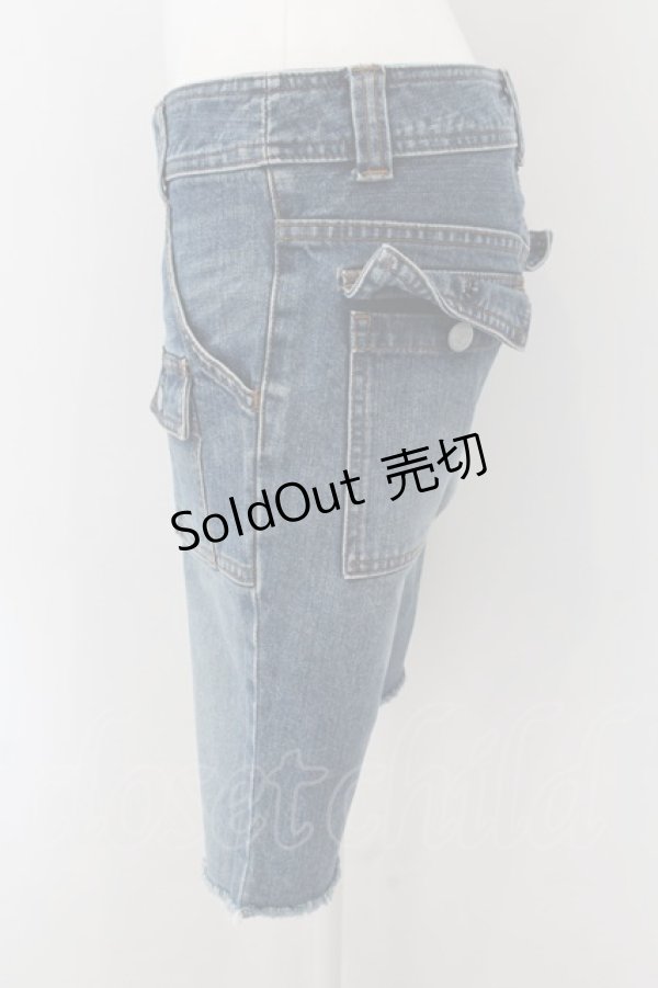 画像2: HYSTERIC GLAMOUR / ポケットハーフデニムパンツ S インディゴ O-24-12-30-001-PU-PA-IG-ZT244 (2)