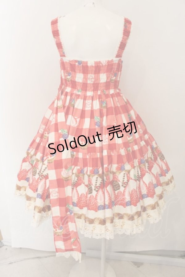 画像5: Angelic Pretty / トリプルタルトティアードジャンパースカート  アカ O-24-12-30-098-AP-OP-OW-OS (5)