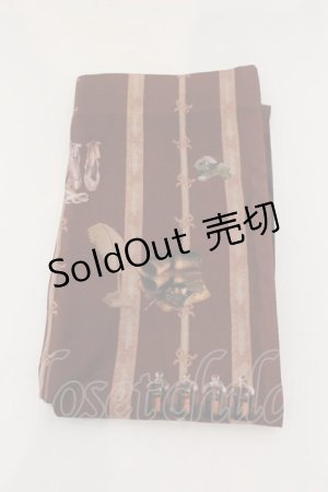 画像: BABY,THE STARS SHINE BRIGHT / Labyrinth Collection Room 古城に眠る秘密の部屋 柄タイツ  ブラウン O-25-05-29-1030-BA-ZA-IG-ZT394-F004