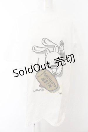 画像: NieR Clothing / NieRちゃんptTシャツ XL なんでやねん（ホワイト） O-24-12-31-1045-PU-TO-OW-ZT243