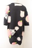 画像2: NieR Clothing / 【ももしき×NieR Clothing】コラボデザインBLACK CUTSEW F ブラック O-24-12-31-1052-PU-TS-OW-ZT277 (2)