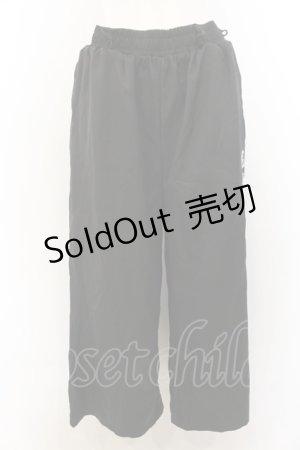 画像: 【SALE】NieR CLOTHING / 刺繍入りパンツ  ブラック O-24-12-31-1056-PU-PA-OW-ZT302