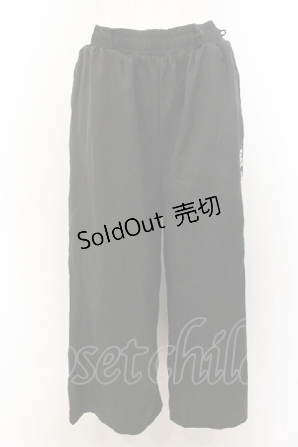 画像1: 【SALE】NieR CLOTHING / 刺繍入りパンツ  ブラック O-24-12-31-1056-PU-PA-OW-ZT302 (1)