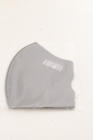 画像: NieR Clothing / 手洗い可能エコマスク  バーコード（グレー） O-24-12-31-1148-PU-ZA-OW-ZT394