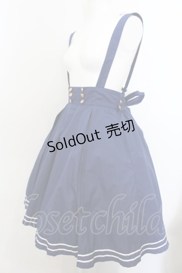 画像2: metamorphose / セーラータックスカート 1 ネイビー O-25-01-06-005-ME-SK-OW-OS (2)