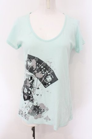 画像: PEACE NOW / トランププリントTシャツ M ミント O-25-01-07-059-PU-TS-IG-ZT248