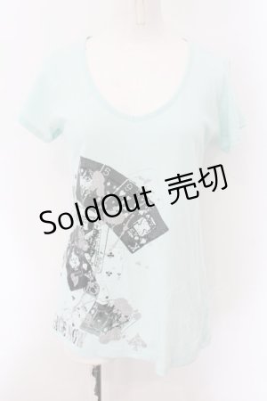 画像: PEACE NOW / トランププリントTシャツ M ミント O-25-01-07-059-PU-TS-IG-ZT248