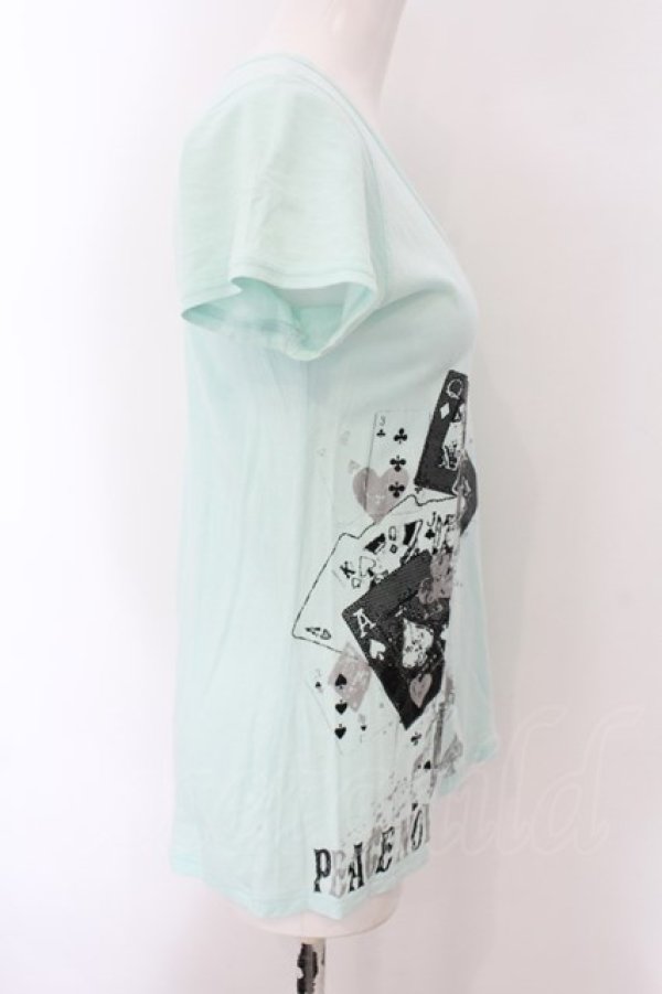 画像2: PEACE NOW / トランププリントTシャツ M ミント O-25-01-07-059-PU-TS-IG-ZT248 (2)