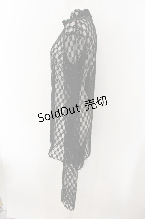 画像2: alice auaa / 総レーストップス 1 ブラック O-25-01-07-077-AA-TO-OW-OS (2)