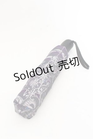 画像: Qutie Frash / ワンタッチ折りたたみ傘  パープル O-25-05-30-1102-QU-ZA-IG-ZT386