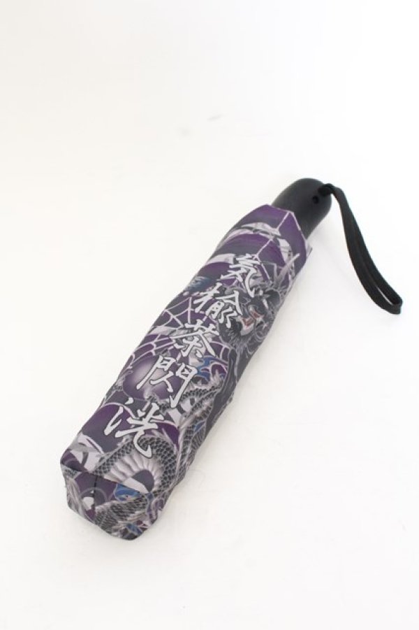 画像1: Qutie Frash / ワンタッチ折りたたみ傘  パープル O-25-05-30-1102-QU-ZA-IG-ZT386 (1)