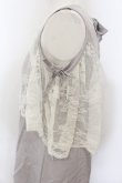 画像3: axes femme POETIQUE / レースデザイン肩開きワンピース M グレー O-25-01-10-065-AX-OP-IG-OS (3)