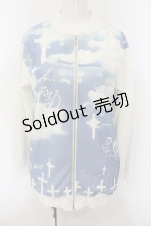 画像: PEACE NOW / ヘヴン柄ジップアップ  ホワイト×サックス O-25-01-13-057-PU-TO-IG-OS