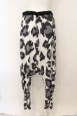 画像3: SUPER LOVERS / レオパードサルエルパンツ  ホワイト×ブラック×グレー O-25-01-13-063-PU-PA-IG-ZT277 (3)