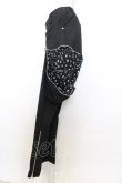 画像2: PEACE NOW / ピンストライプジップサルエルパンツ M ブラック O-25-01-13-065-PU-PA-IG-ZI (2)