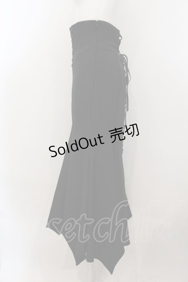 画像2: ATELIER BOZ / ストレッチロワールグランシェマーメイドスカート  ブラック O-25-01-13-012-EL-SK-IG-OS (2)