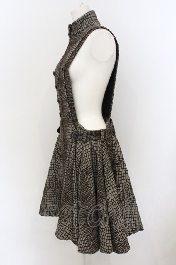 画像3: alice auaa / パイソンフロッキーハイネックコート 3 ブラウン O-25-01-15-003-AA-CO-OW-ZS (3)