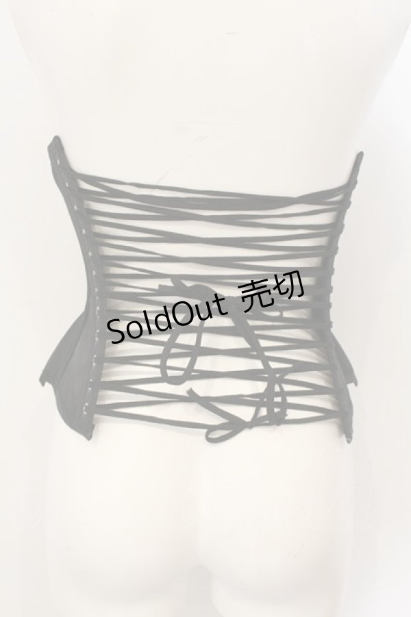 画像3: PureOne Corset Works / サテンコルセット  ブラック O-25-01-16-031-GO-TO-IG-ZY (3)