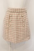 画像1: Honey Cinnamon / 千鳥格子スカート  ピンク O-25-01-16-039-LO-SK-IG-ZT054 (1)