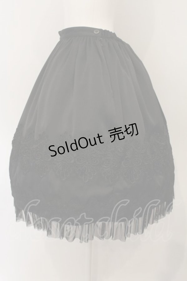 画像3: abilletage / nobleレースミディアムスカート  ブラック O-25-01-16-005-GO-SK-IG-ZI (3)