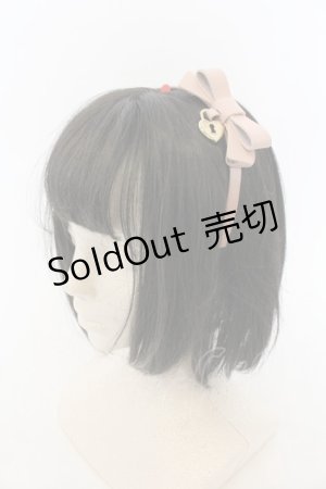 画像: 【SALE】Rose Marie seoir / パドロックリボンカチューシャ  ピンク O-25-05-30-1096-EL-AC-IG-ZT394-F006