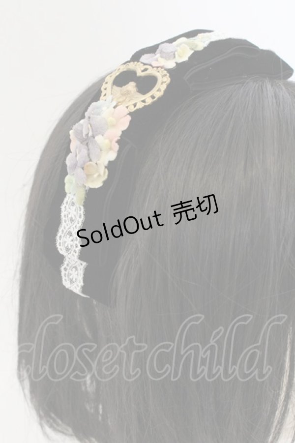 画像1: ＊fuwari＊ / ベルベットリボンカチューシャ  クロ O-25-01-17-041-LO-AC-IG-OS (1)
