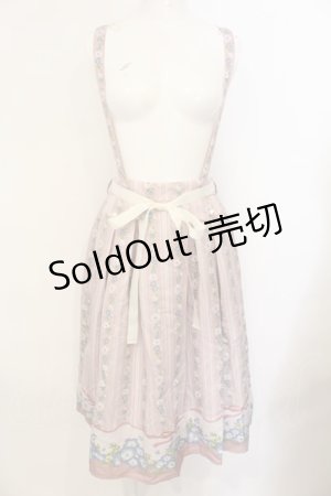 画像: axes femme / ネモフィラ＆ポピー柄スカート M ピンクベージュ O-25-01-18-049-AX-SK-IG-ZY
