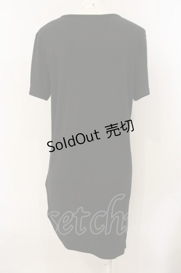 画像4: h.NAOTO / D.Gray-manコラボ Allen cut＆sew カットソー  ブラック×レッド O-25-01-18-062-HN-TO-IG-OS (4)