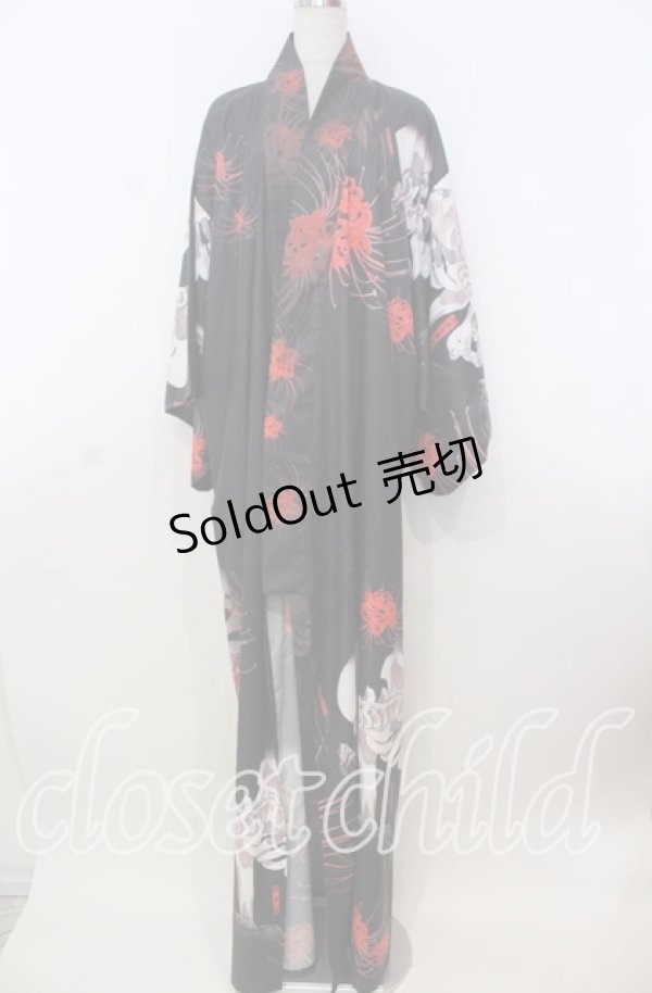 画像1: Royal Princess Alice / 新がしゃどくろ浴衣  クロ O-25-11-19-004-LO-OP-OW-OS (1)