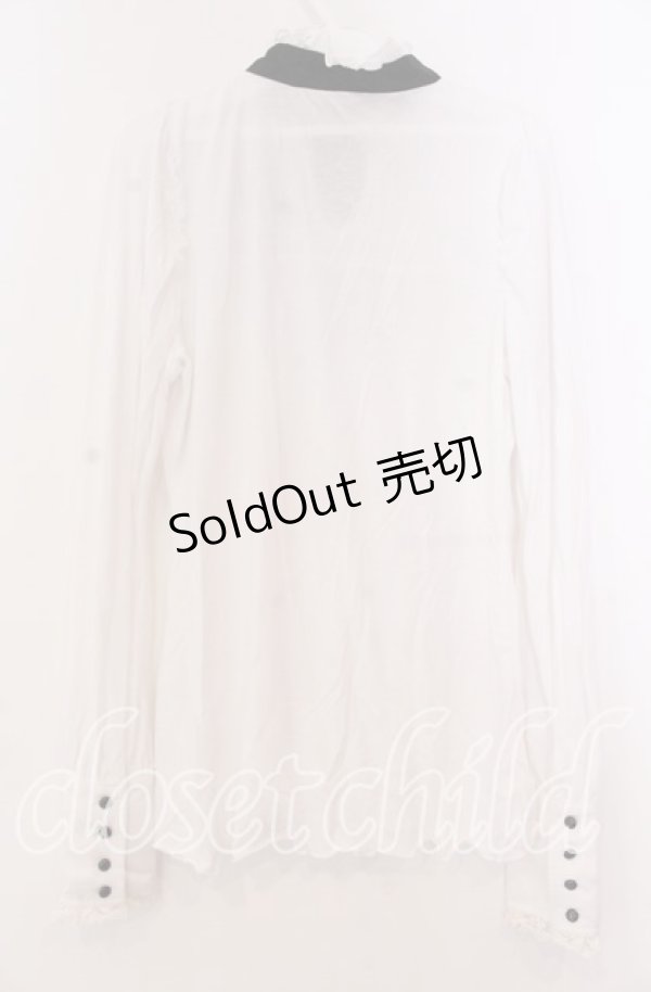 画像2: PUTUMAYO / リボンタイデザインカットソー  ホワイト×ブラック O-25-11-19-026-PT-TO-IG-OS (2)