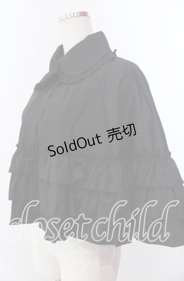 画像2: BPN / 3段フリルケープ Ｍ ブラック O-25-11-19-028-GO-JA-IG-OS (2)