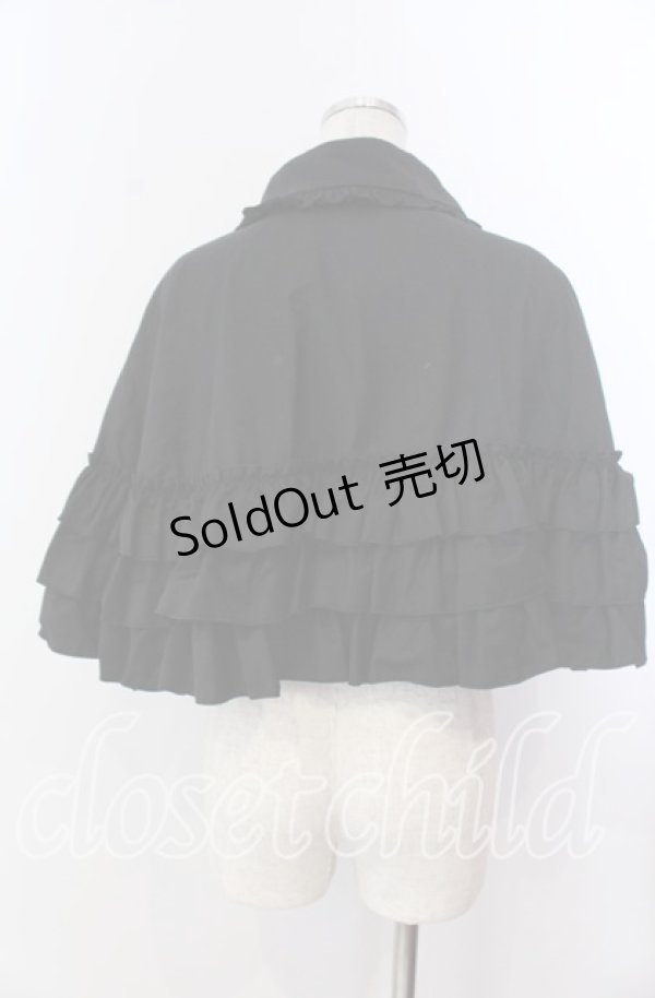 画像3: BPN / 3段フリルケープ Ｍ ブラック O-25-11-19-028-GO-JA-IG-OS (3)